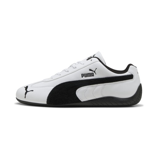 PUMA Speedcat uniseks leren sneakers, Zwart/Wit