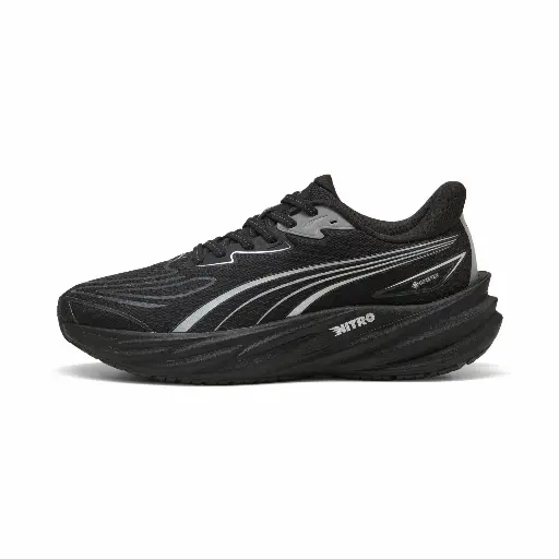 PUMA Velocity NITRO™ 5 GTX hardloopschoenen voor Dames, Zwart/Zilver