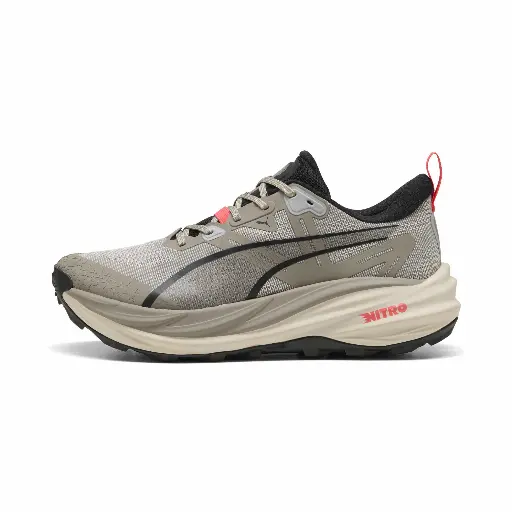 PUMA Voyage NITRO™ 4 hardloopschoenen voor Heren, Grijs/Rood/Zilver