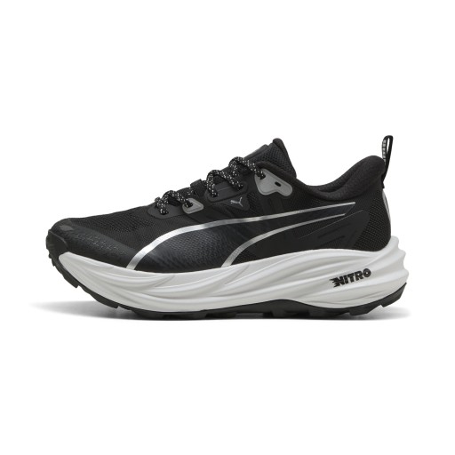 PUMA Voyage NITROâ¢ 4 hardloopschoenen voor Heren, Zwart/Zilver