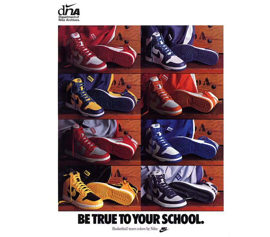 De historie van Nike Dunk